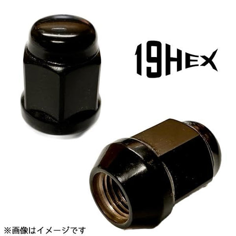 ホイールナット ブラック クロームメッキ 16個 20個 24個 M12 1.5P 1.25P 19HEX 21HEX 60°テーパー 4穴 5穴 6穴 1台分