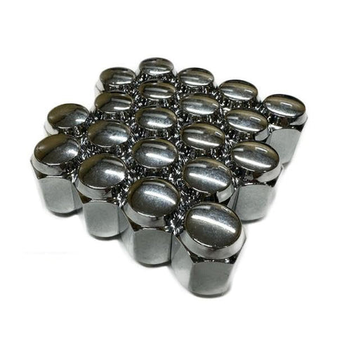 ホイールナット ブラック クロームメッキ 16個 20個 24個 M12 1.5P 1.25P 19HEX 21HEX 60°テーパー 4穴 5穴 6穴 1台分