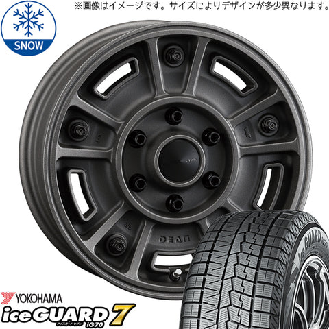 215/65R16 スタッドレスタイヤホイールセット ハイエース (YOKOHAMA iceGUARD7 & DEAN BJMexican 6穴 139.7)