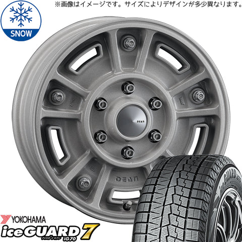 215/65R16 スタッドレスタイヤホイールセット ハイエース (YOKOHAMA iceGUARD7 & DEAN BJMexican 6穴 139.7)