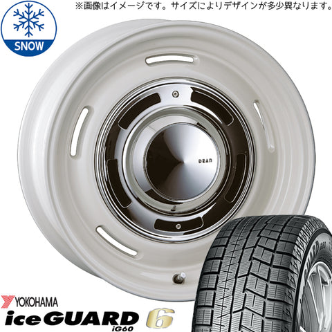 185/70R14 スタッドレスタイヤホイールセット デリカ etc (YOKOHAMA iceGUARD7 & DEAN CrossCountry 4穴 114.3)