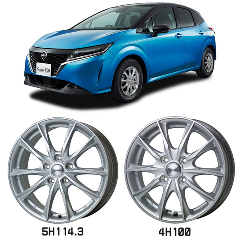 15インチ アルミホイール 4穴 100 エクシーダー E06 5.5J +50 1本