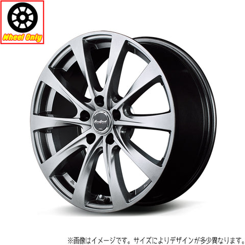 13インチ アルミホイール 4穴 100 ユーロスピード F10 400B +43 ハイゼット キャリー 1本