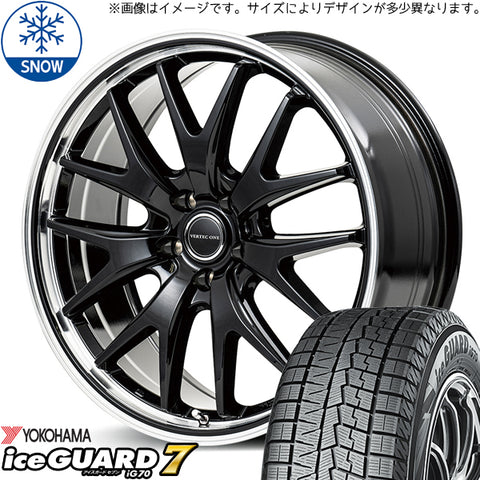 165/55R14 スタッドレスタイヤホイールセット ムーブ etc (YOKOHAMA iceGUARD7 & VERTECONE EXE7 4穴 100)