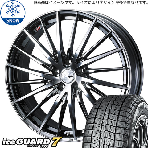 165/55R15 スタッドレスタイヤホイールセット NBOX etc (YOKOHAMA iceGUARD7 & LEONIS FR 4穴 100)