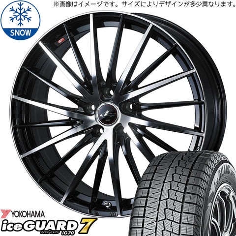 165/55R15 スタッドレスタイヤホイールセット NBOX etc (YOKOHAMA iceGUARD7 & LEONIS FR 4穴 100)