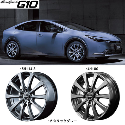 16インチ アルミホイール 4穴 100 ユーロスピード G10 6J +43 MAZDA2 デミオ 4本セット