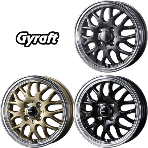 165/65R15 スタッドレスタイヤホイールセット ソリオ etc (YOKOHAMA iceGUARD7 & Gyraft9M 4穴 100)