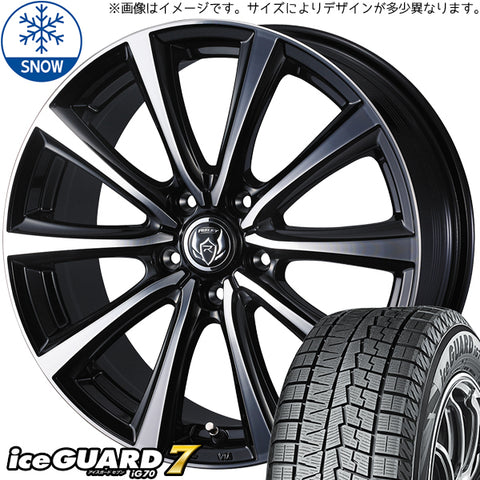 145/80R13 スタッドレスタイヤホイールセット NBOX etc (YOKOHAMA iceGUARD7 & RIZLEYMS 4穴 100)