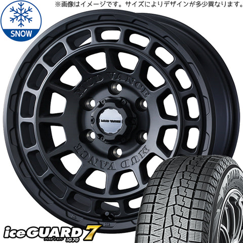 155/65R14 スタッドレスタイヤホイールセット サクラ etc (YOKOHAMA iceGUARD7 & MUDVANCEX TypeF 4穴 100)