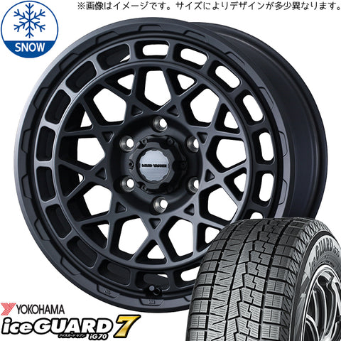 155/65R14 スタッドレスタイヤホイールセット サクラ etc (YOKOHAMA iceGUARD7 & MUDVANCEX TypeM 4穴 100)