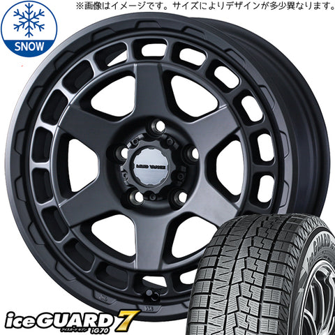 155/65R14 スタッドレスタイヤホイールセット サクラ etc (YOKOHAMA iceGUARD7 & MUDVANCEX TypeS 4穴 100)