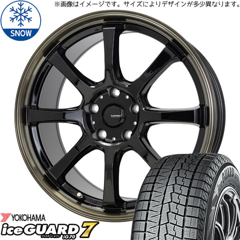 155/65R14 スタッドレスタイヤホイールセット サクラ etc (YOKOHAMA iceGUARD7 & GSPEED P08 4穴 100)