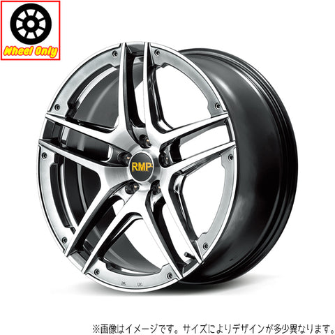 17インチ アルミホイール 5穴 100 MID RMP 025SV 7J +50 プリウス ウィッシュ CT200h 1本