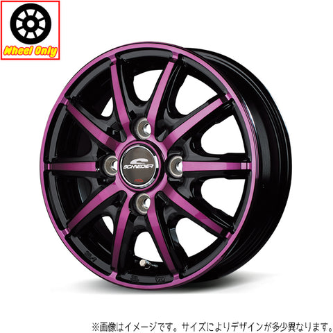 14インチ アルミホイール 4穴 100 シュナイダー RX10-K / 4.5J +45 アトレー ハイゼット 1本