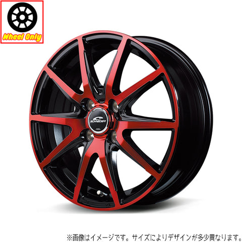 15インチ アルミホイール 4穴 100 シュナイダー DR02 リア 4.5J +45 4本セット