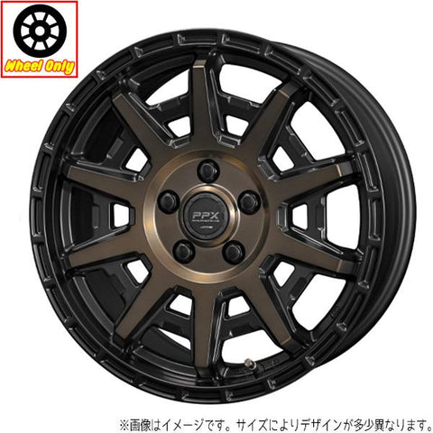 15インチ アルミホイール 5穴 100 PPX D10X 6J +45 4本セット