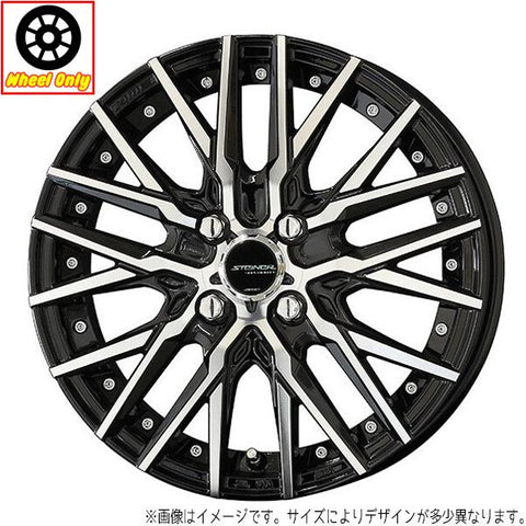 14インチ アルミホイール 4穴 100 共豊 シュタイナー CVX 4.5J +45 1本