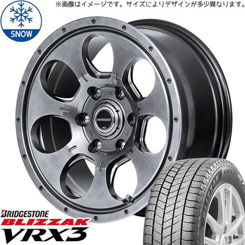 155/65R14 スタッドレスタイヤホイールセット スペーシア etc (BRIDGESTONE VRX3 & ROADMAX MUDAGENT 4穴 100)