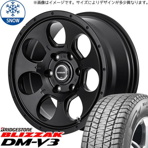 175/80R16 スタッドレスタイヤホイールセット ジムニー JB64 JB23 etc (BRIDGESTONE DM-V3 & ROADMAX MUDAGENT 5穴 139.7)