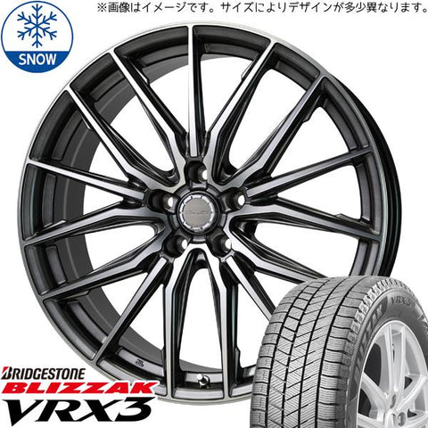 225/60R18 スタッドレスタイヤホイールセット クラウンクロスオーバー etc (BRIDGESTONE BLIZZAK VRX3 & Precious AST M4 5穴 114.3)