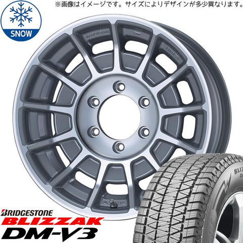 265/65R17 スタッドレスタイヤホイールセット ハイラックスサーフ etc (BRIDGESTONE BLIZZAK DM-V3 & ENKEI BAJA 6穴 139.7)