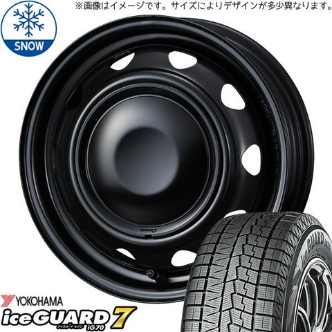 165/55R14 スタッドレスタイヤホイールセット ムーブ etc (YOKOHAMA iceGUARD7 & neoCarrow 4穴 100)