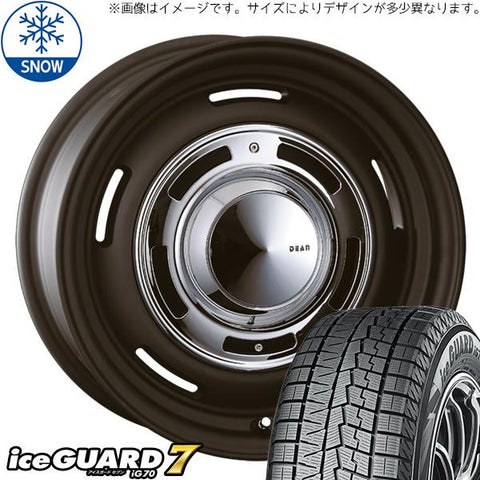 165/55R15 スタッドレスタイヤホイールセット パッソ etc (YOKOHAMA iceGUARD7 & DEAN CrossCountry 4穴 100)