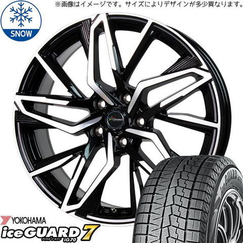 225/55R18 スタッドレスタイヤホイールセット レクサスLBX etc (YOKOHAMA iceGUARD7 & Chronus CH112 5穴 114.3)