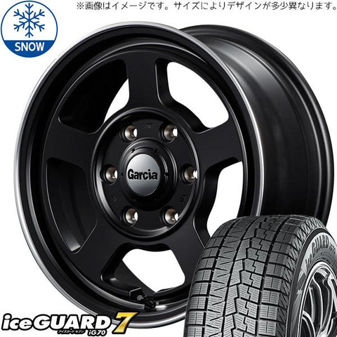 165/65R14 スタッドレスタイヤホイールセット ハスラー etc (YOKOHAMA iceGUARD7 & GARCIA Chicago5 4穴 100)