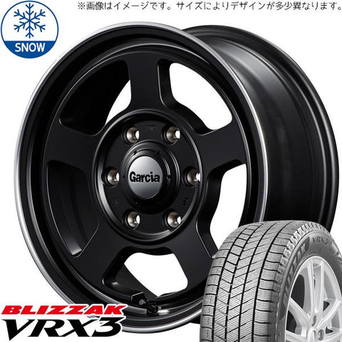 155/65R14 スタッドレスタイヤホイールセット NBOX etc (BRIDGESTONE VRX3 & GARCIA Chicago5 4穴 100)