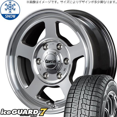 155/65R14 スタッドレスタイヤホイールセット NBOX etc (YOKOHAMA iceGUARD7 & GARCIA Chicago5 4穴 100)