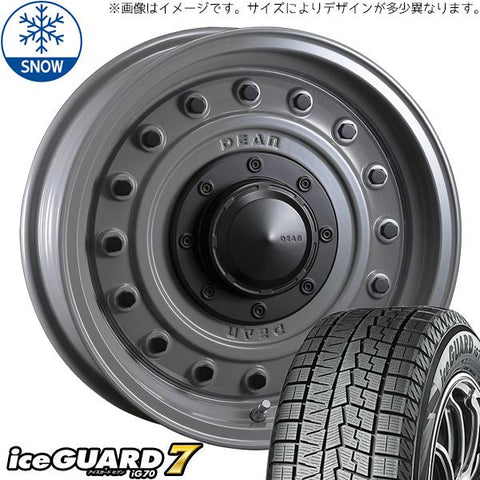 215/65R16 スタッドレスタイヤホイールセット ハイエース (YOKOHAMA iceGUARD7 & DEAN Colorado 6穴 139.7)