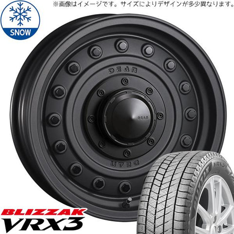 205/70R15 スタッドレスタイヤホイールセット ジムニーシエラ JB74 (BRIDGESTONE VRX3 & DEAN Colorado 5穴 139.7)