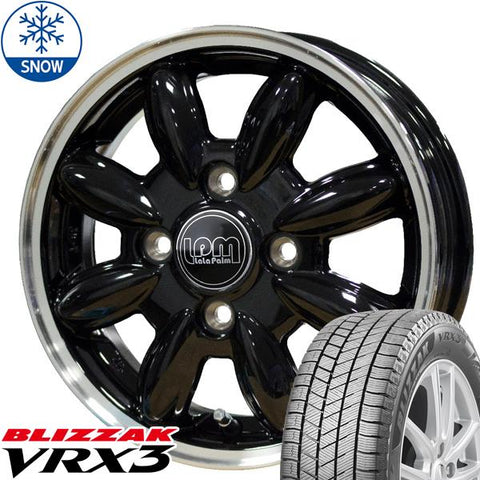 165/55R15 スタッドレスタイヤホイールセット NBOX etc (BRIDGESTONE VRX3 & LaLaPalm CUP 4穴 100)