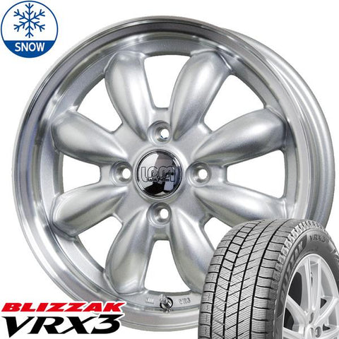 195/65R15 スタッドレスタイヤホイールセット ノートオーラ etc (BRIDGESTONE VRX3 & LaLaPalm CUP 4穴 100)