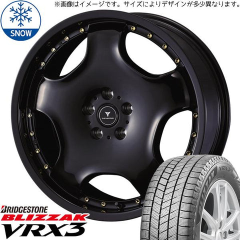 225/60R18 スタッドレスタイヤホイールセット クラウンクロスオーバー etc (BRIDGESTONE BLIZZAK VRX3 & NOVARIS ASSETE D1 5穴 114.3)