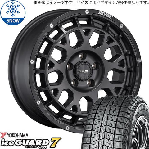 165/55R14 スタッドレスタイヤホイールセット ワゴンR etc (YOKOHAMA iceGUARD7 & DEVIDE GM 4穴 100)