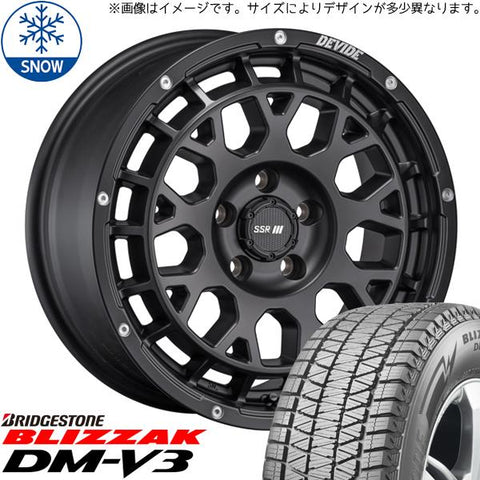 215/70R16 スタッドレスタイヤホイールセット ハイエース専用 (BRIDGESTONE BLIZZAK DM-V3 & DEVIDE GM 6穴 139.7)