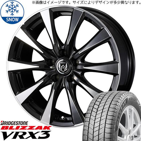 145/80R13 スタッドレスタイヤホイールセット NBOX etc (BRIDGESTONE VRX3 & RIZLEYDI 4穴 100)