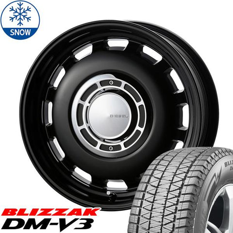 215/70R16 スタッドレスタイヤホイールセット ジムニー JB64 JB23 etc (BRIDGESTONE DM-V3 & XBLOOD DIESEL 5穴 139.7)