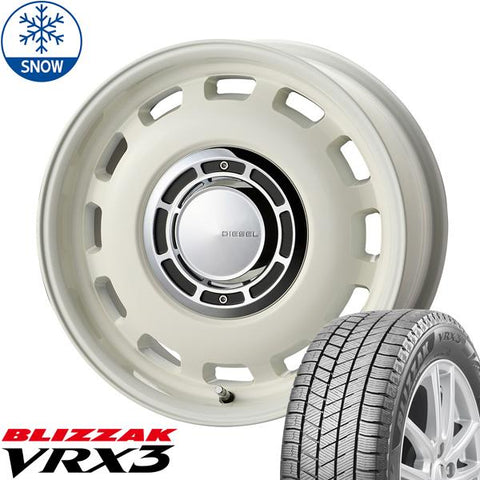 195/65R15 スタッドレスタイヤホイールセット カローラツーリング etc (BRIDGESTONE VRX3 & XBLOOD DIESEL 5穴 100)