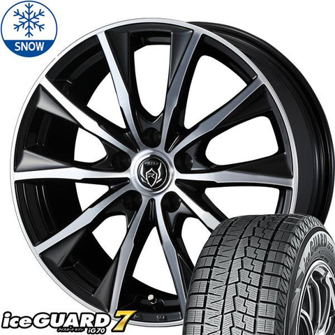 175/65R15 スタッドレスタイヤホイールセット ラクティス etc (YOKOHAMA iceGUARD7 & RIZLEYMG 5穴 100)