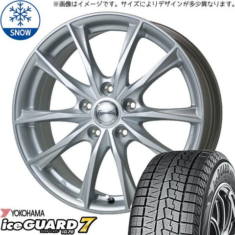 145/80R13 スタッドレスタイヤホイールセット NBOX etc (YOKOHAMA iceGUARD7 & Exceeder E06 4穴 100)