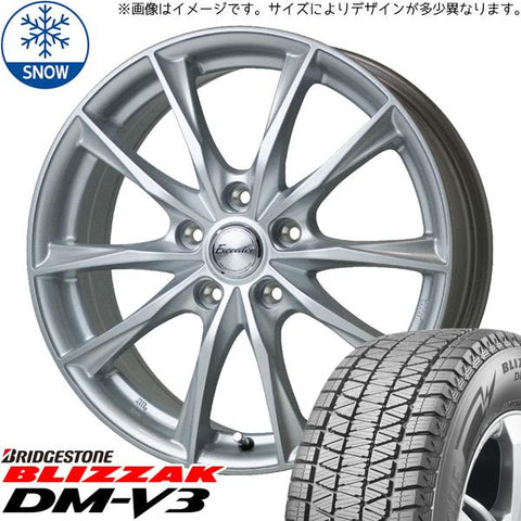 215/70R16 スタッドレスタイヤホイールセット フォレスター etc (BRIDGESTONE DM-V3 & Exceeder E06 5穴 100)