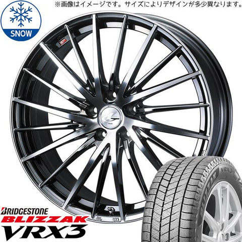 225/60R17 スタッドレスタイヤホイールセット レクサスLBX etc (BRIDGESTONE BLIZZAK VRX3 & LEONIS FR 5穴 114.3)