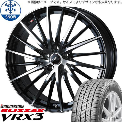 225/60R17 スタッドレスタイヤホイールセット レクサスLBX etc (BRIDGESTONE BLIZZAK VRX3 & LEONIS FR 5穴 114.3)