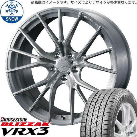 225/45R21 スタッドレスタイヤホイールセット 40ヴェルファイア etc (BRIDGESTONE BLIZZAK VRX3 & FZERO FZ1 5穴 120)