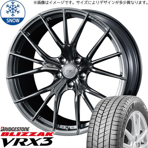 225/45R21 スタッドレスタイヤホイールセット 40ヴェルファイア etc (BRIDGESTONE BLIZZAK VRX3 & FZERO FZ1 5穴 120)