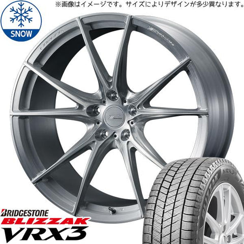 245/40R21 スタッドレスタイヤホイールセット 40ヴェルファイア etc (BRIDGESTONE BLIZZAK VRX3 & FZERO FZ2 5穴 120)